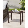 Crestlive Products Outdoor Side Table,Aluminum Rectangular Side/End Table, Small Patio