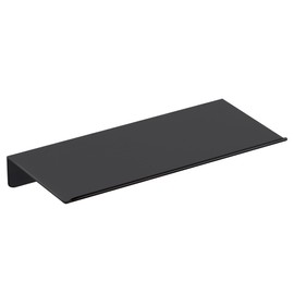 LANC 8" Small Floating Shelf for Wall Storage, Stainless Steel Metal Bathroom Shelf on Wall Mounted, Matte Black Mini Display Shelves for Bathroom/Living Room/Kitchen/Shower Caddy, A7283MB-L2