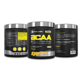 Forzagen Aminoácidos Bcaa+glutamine 330g | Complejo Hydragen Sabor Durazno