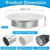PATIKIL 6 Inch Round Ceiling Diffuser, 2pcs Metal Adjustable Wall