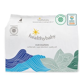 Our Diapers | The First EWG Verified & Microbiome-Friendly Diaper | 12-Hour Leak Protection | Made with Organic Cotton & Plant-Derived Materials | Totally Chlorine Free | Size 4 (22-32 lbs) 36 Count