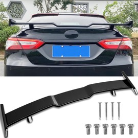DREAMOTOR Rear Car Spoiler, 57 Inch Trunk Spoiler Wing Aleron Trasero Compatible with 2018-2024 8th Gen Toyota Camry SE XSE LE XLE TRD 2018-2024 10th Gen Honda Accord LX EX EX-L Touring