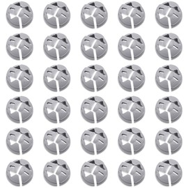 Wocloer 30 Pcs Non-Metallic Push-in Cable Connectors, UL Listed Connectors for 3/8"-1/2" NM Cable, Easy-Install Electrical Conduit Fittings, Moisture & Dust Proof (Grey)