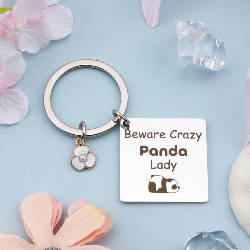Yilousy Funny Panda Keyring Gifts Panda Lover Gift For Women