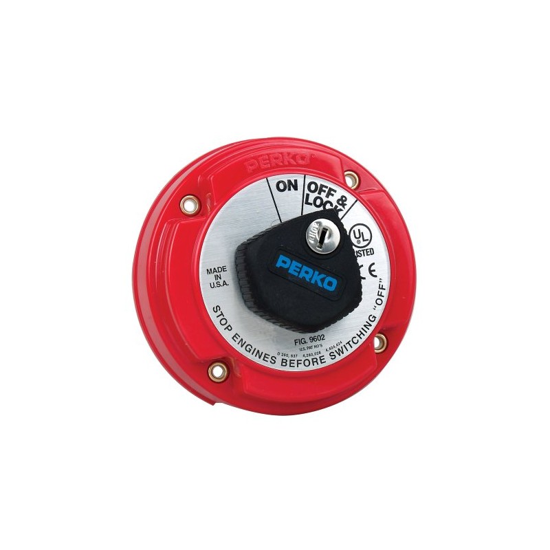 1 - Perko Medium Duty Main Battery Disconnect Switch w/Key