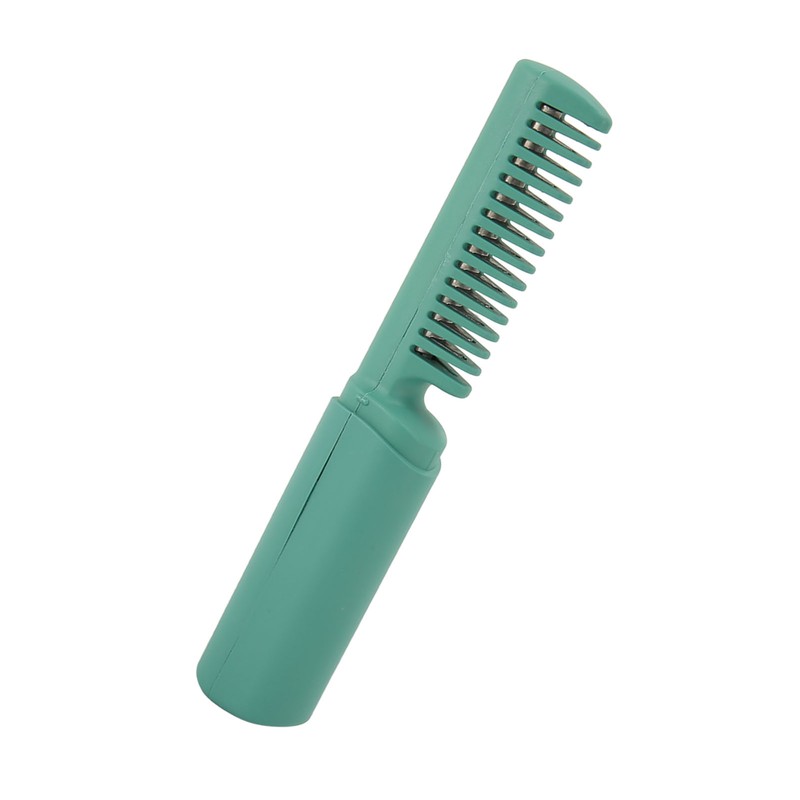 Mini Hair Straightener Brush Wireless Portable Ergonomic Handle Fast Warming