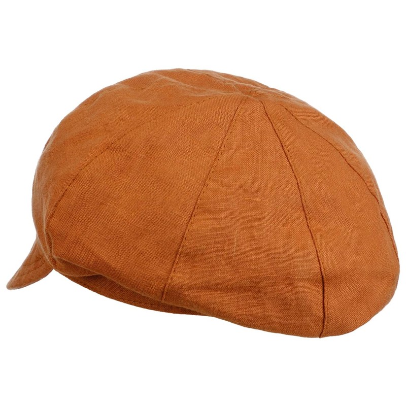 Lipodo Millefleurs Cap Wendemütze Newsboy Reversible Floral Solid 100% Linen