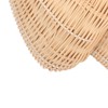 Mushroom House Night Lamp Rattan Knit Convenient Storage Mushroom Night