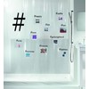 Spirella Anti-Mould Shower Curtain Hashtag to Fill Yourself, Anti-Bacterial, Washable,
