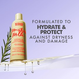 Umberto Giannini Strong Curls Rosemary Oil Strengthening Moisture Milk Leave-in Conditioning Treatment for Curly, Coily, Wavy Hair - Includes Biotin - Sulphate Free + Vegan
