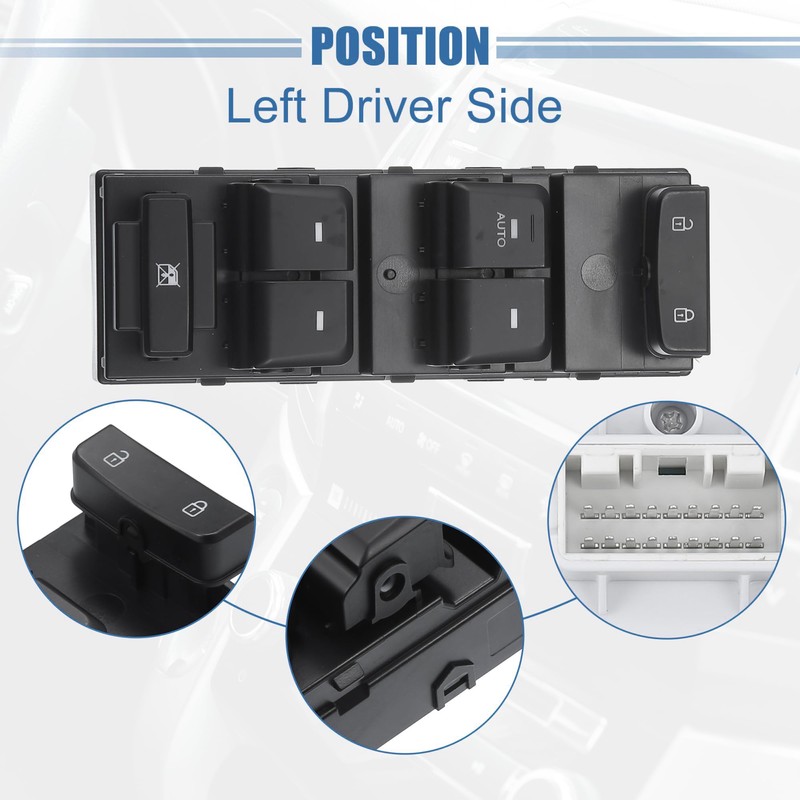 MACHSWON Car Left Front Window Switch Driver Side Control Door