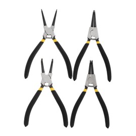 WOONEKY 4pcs Maintenance Caliper Multifunctional Spring Pliers for Internal External Repairs Construction Anti- Grip for Motorcycle and Truck Maintenance