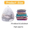 1 Pcs Drawstring Mesh Laundry Bag，Durable Laundry Net Washing Bag