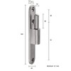 Special Screw-On Frame Part for Studio Hinges for Glass Door
