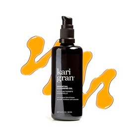 Kari Gran Aceite Limpiador Esencial | Limpiador Facial Orgánico Para Todo Tipo De Piel | Elimina Suavemente El Maquillaje, El Protector Solar Y Las Im