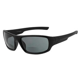 The Foster Bifocal Sun Reader Sport and Wrap Around Reading Sunglasses, Baseball Running Fishing Driving Golf Softball Hiking Readers for Men and Women (Black, 3.0)