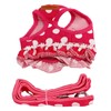 Dog Harness Leash Adjustable Escape Proof Breathable Safe Dots Design