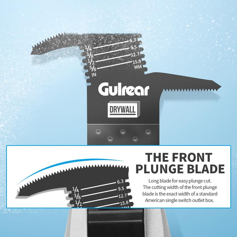 5 Pack Oscillating Drywall Blade for Swing Tools, Multifunction Features