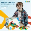 Beblox Building Blocks for Kids - Car Set - 80-Piece