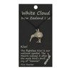 White Cloud Kiwi New Zealand Pendant Hand Cast by William