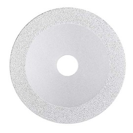 sourcing map 4.5" Diamond Cutting Wheels Grinding Disc for Stone Ceramics Glass 46 Grits Silver Tone