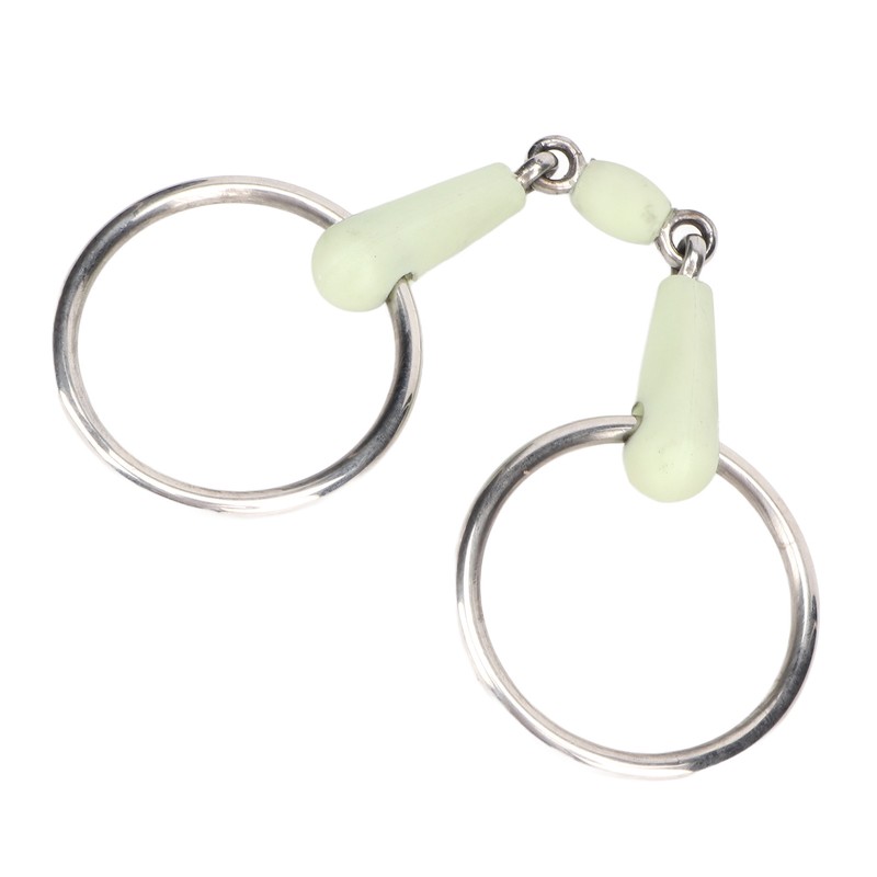 Horse Mouth Bit Stainless Steel Ring Middle Rubber Apple Flavour