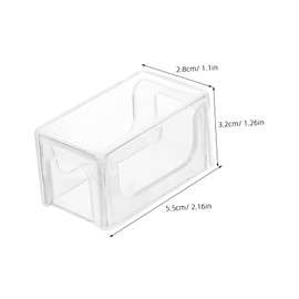 WHAMVOX 3pcs Acrylic Billiard Chalk Holder Portable Transparent Pool Cue Chalk Storage Case Versatile Snooker Accessory for All Skill Levels Effortlessly