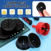 Glarks 6pcs 50mm Flexible Desk Cable Grommet, Desk Cable Hole