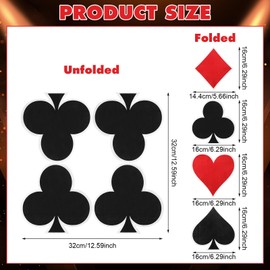 Honoson Casino Napkins Party Supplies Poker Game Themed Birthday Supplies Disposable Paper Napkins Goods for Las Vegas Theme Casino Night Party Supplies Decorations Card Playing Club