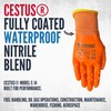 Cestus C-14, 3 Pairs Nitrile Coated Work Gloves for Men,