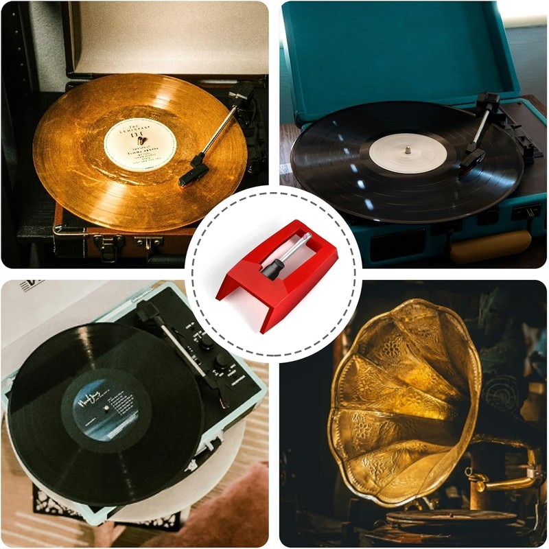 2 Piece Record Player Needle Replacement, Record Player Stylus, Vinyl