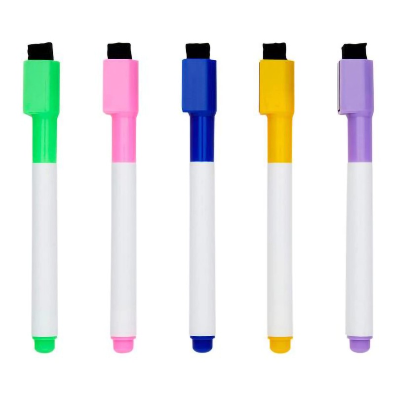 Premier Stationery W2117222 Office Magnetic Drywipe Markers with Eraser Lid