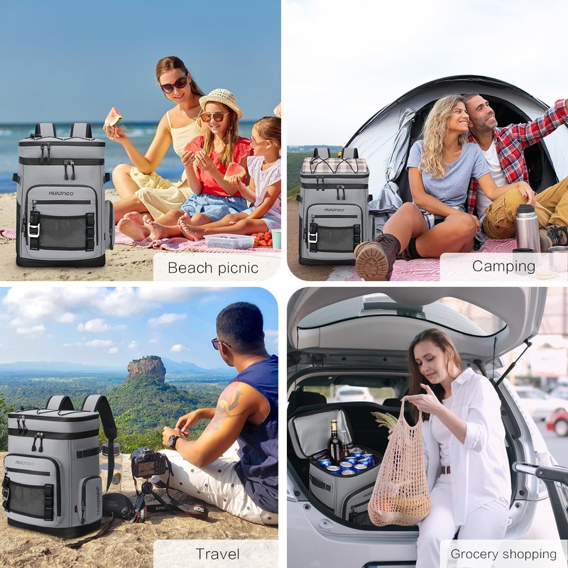 Hulongo Large Waterproof Insulated Cooler Backpack for Men & Women,