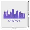 MAGJUCHE Chicago Stencil 12 Inches, Reusable Chicago City Stencil for