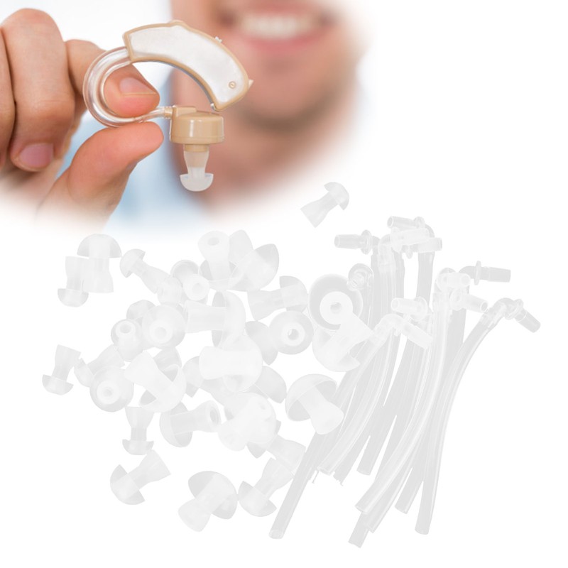 Hearing Aid Earplug Ear Plugs Eartips Domes with Sound Tube