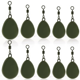 Croch Carp Accessories Set of 10 4 Different Sizes with Swivels for Carp Fishing