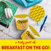 Cheerios Breakfast Cereal Cup, Gluten Free, Single Serve Cereal, 1.3
