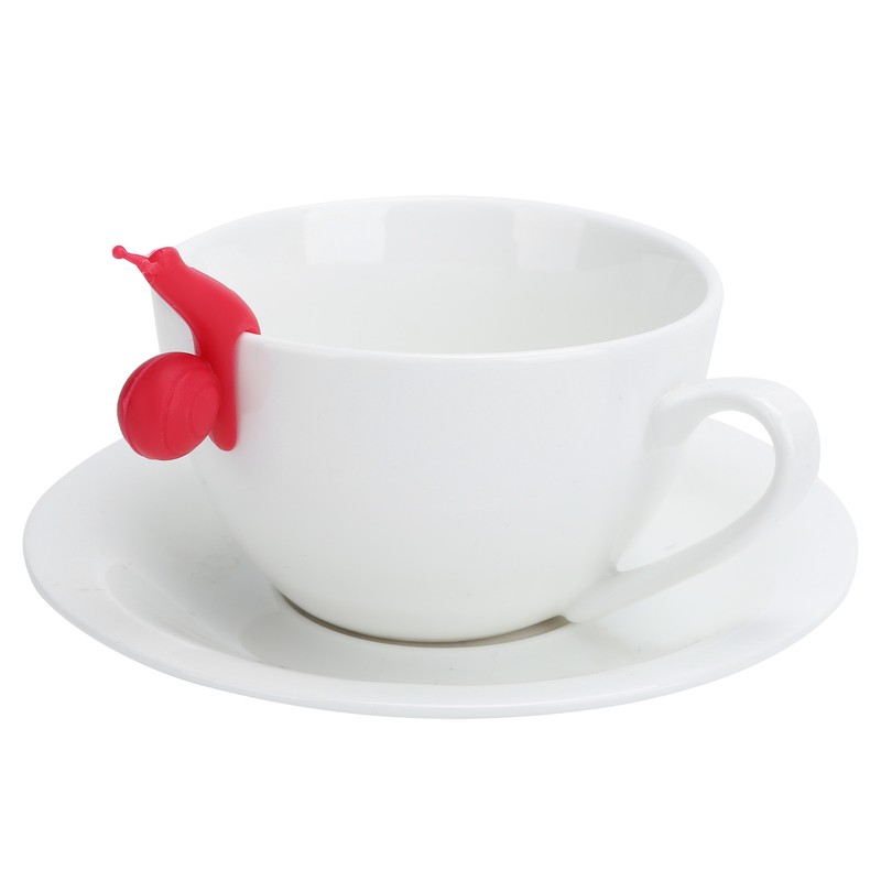 10Bag Snail Silicone Tea Maker Cup Edge Pendant Tea Bag
