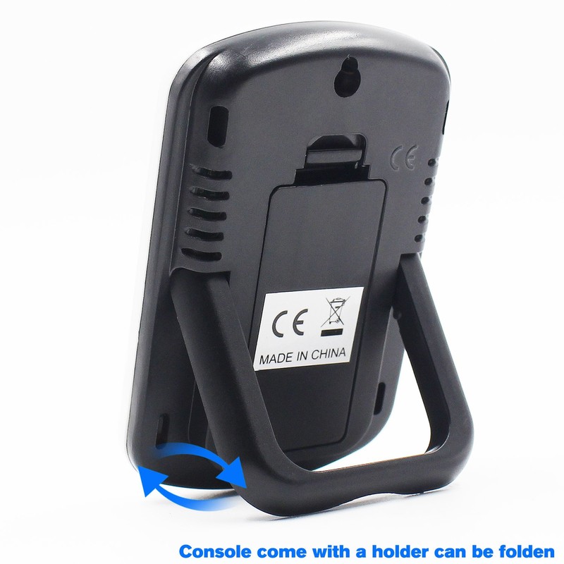 Ulable Digitales Funkthermometer für Innen- und Außentemperaturmessung, LCD, Umgebungstester