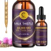 Liver Cleanse Detox Milk Thistle Extract Liquid Drop with Dandelion