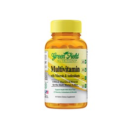 Greenfield Nutritions Halal Multivitamins for Women and Men - 60 Gelatin Free Multivitamin Tablets with 27+ Vitamin Minerals, A, B12, C, D3, Iron and Zinc - Supports Immunity Bone and Overall Health