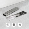 SaniteModar Linear Shower Drain 12 inch with Removable Square Hole