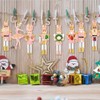 24 Pcs Nutcracker Christmas Wooden Ornaments Pink Wooden Baubles Pendant