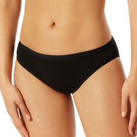 Uncover by Schiesser Women's Cotton Mix Briefs Pack of 3, 3 x Black