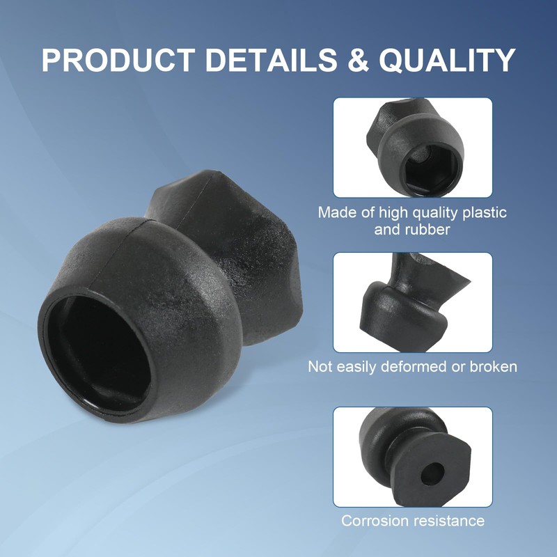 RADHLBNIU Trailer Door Holder Kit Low Profile Rubber Door Holder