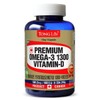 Tonglife Premium Omega 3 1300+Vitamin D (1301.2mg x 180 capsules) 1 bottle / 통라이프 프리미엄오메가3 1300+비타민D(1301.2mg x 180캡슐)1병