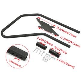 KUAFU RV Handrail Compatible with Any Generation 3 Triple Or Quad Solid Step for 5th Wheel Rvs Travel Trailers Steel 3 or 4 Step