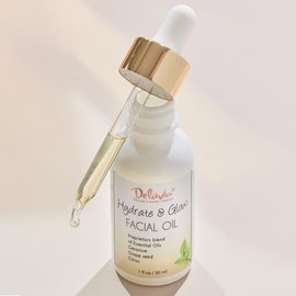 DELÚVIA Aceite Facial Hidratante Y Luminoso Deluvia, Aceite Facial Para Pieles Secas Y Sensibles, Aceite De Semilla De Uva Para La Piel, Aceites Esenc