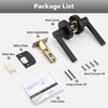 ANNFUZ Round Passage Lever Door Handle Without Key, Non-Locking Heavy