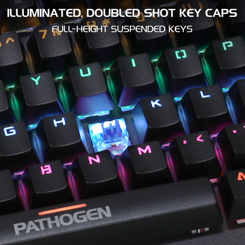 ENHANCE Pathogen 2 Blue Switch Mechanical Keyboard - Mechanical Gaming
